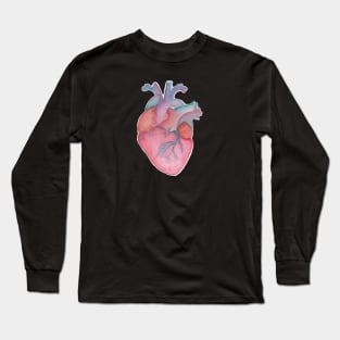 Watercolor Heart Long Sleeve T-Shirt